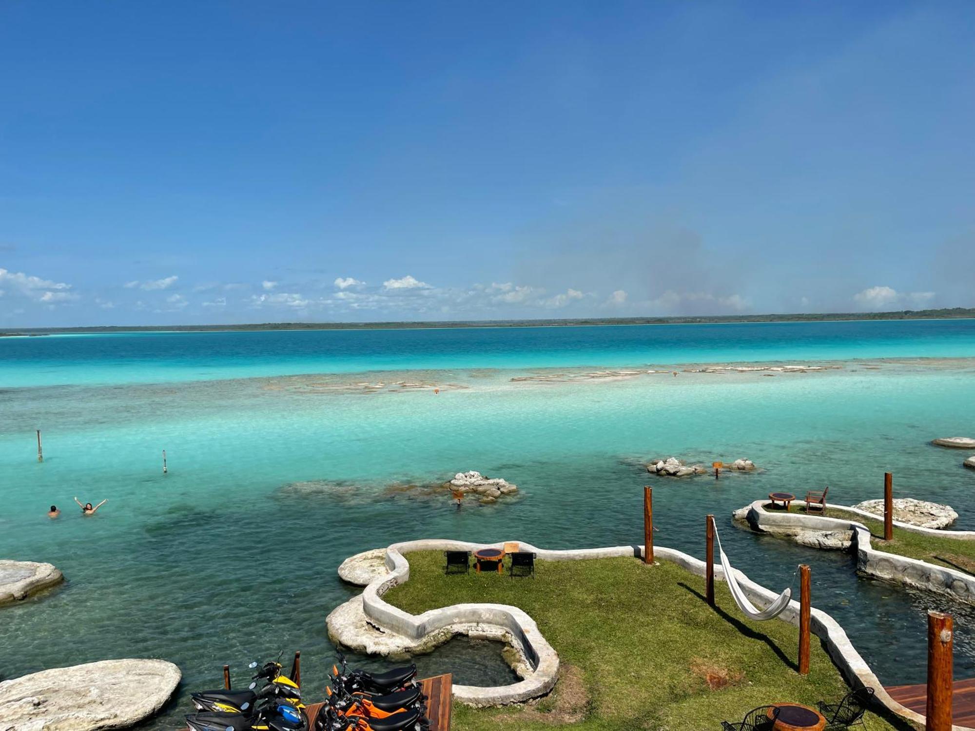 Blue Caribe Bacalar Front Lagoon מראה חיצוני תמונה