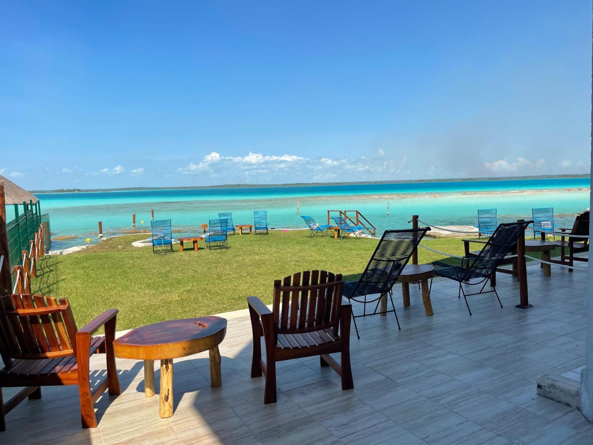 Blue Caribe Bacalar Front Lagoon מראה חיצוני תמונה