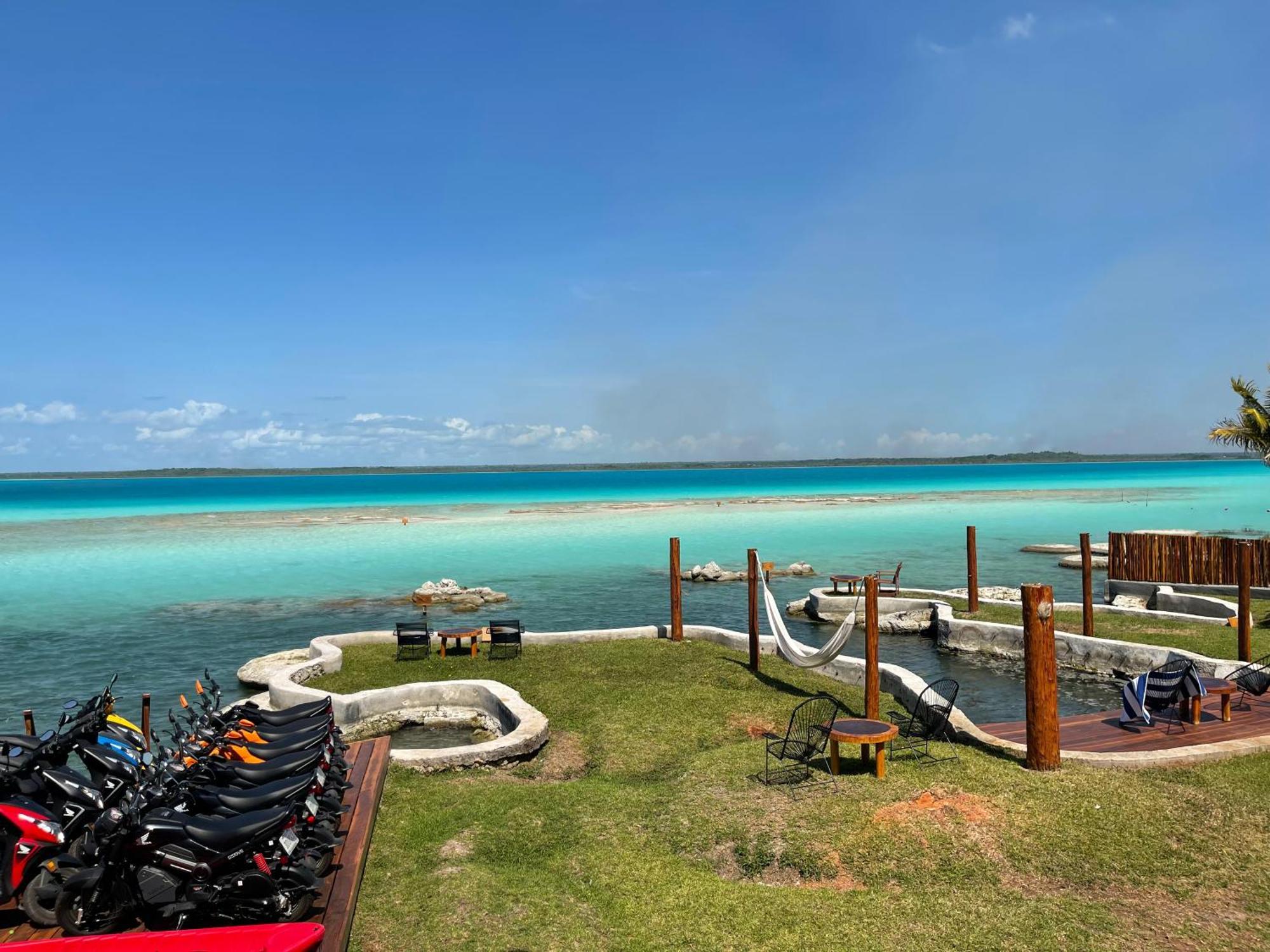 Blue Caribe Bacalar Front Lagoon מראה חיצוני תמונה