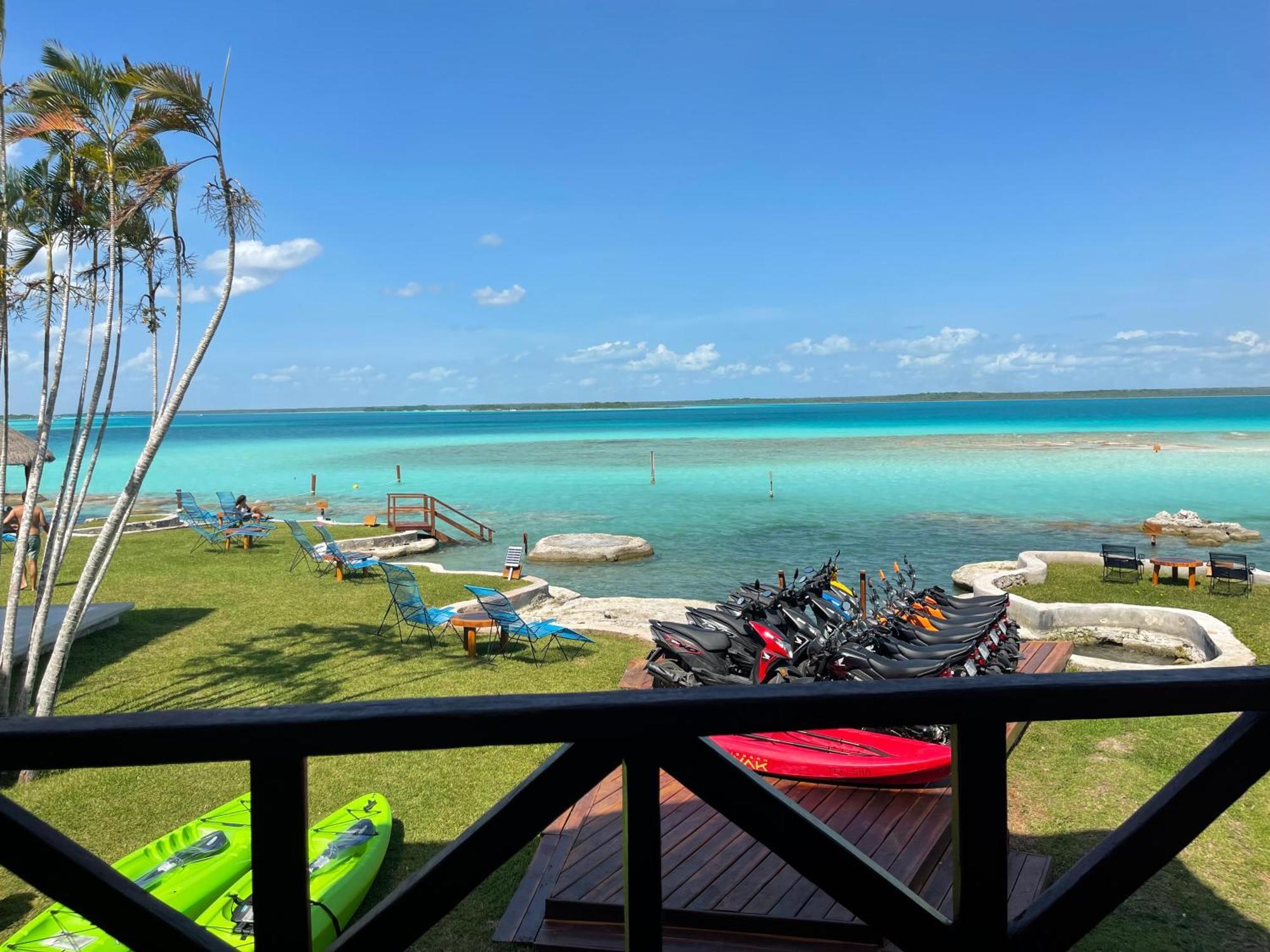 Blue Caribe Bacalar Front Lagoon מראה חיצוני תמונה