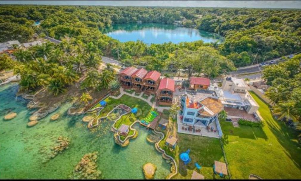 Blue Caribe Bacalar Front Lagoon מראה חיצוני תמונה